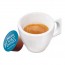 Cup with coffee and Nescafé Dolce Gusto Palermo capsule next to it